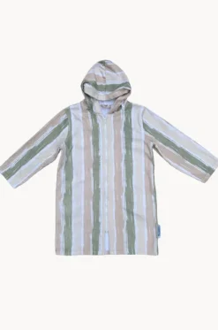 Kids Island Sand Hooded Towelling Robe 7-11Y