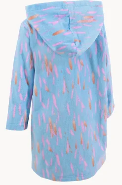 Kids Pastel Breeze Hood Towel Robe 5-7Y