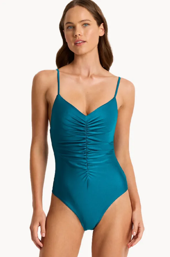 Lustre Gather Front One Piece