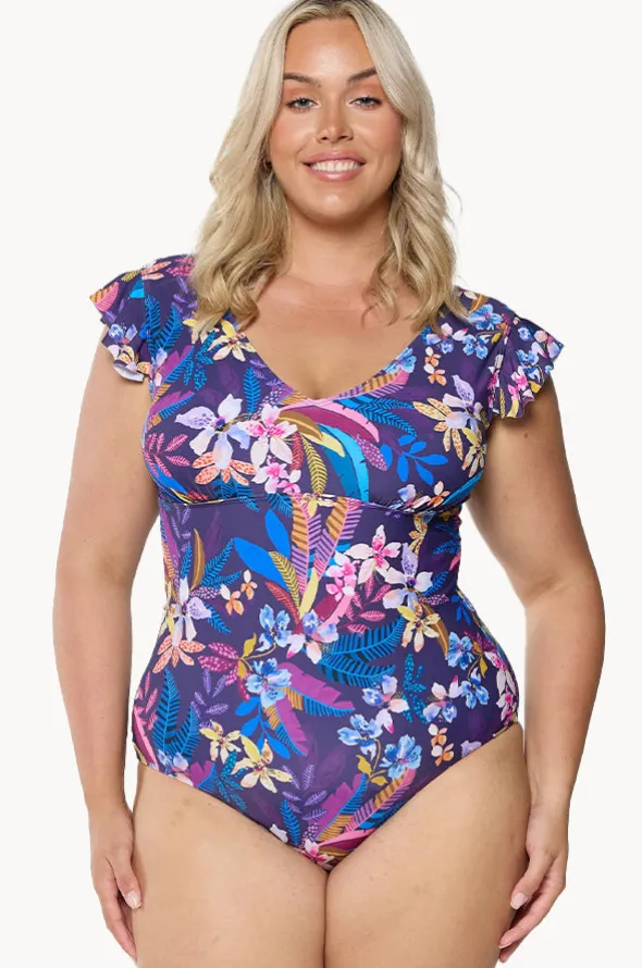 Majorca Frill V Neck One Piece