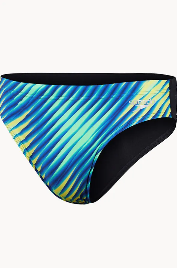 Mens Allover Digital V-cut Brief