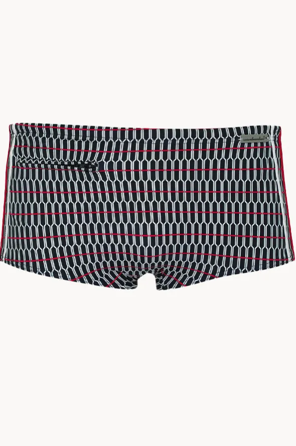 Mens Geo Splice Zip Trunk