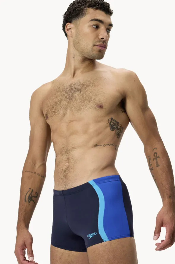 Mens Solid Spliced Aquashort