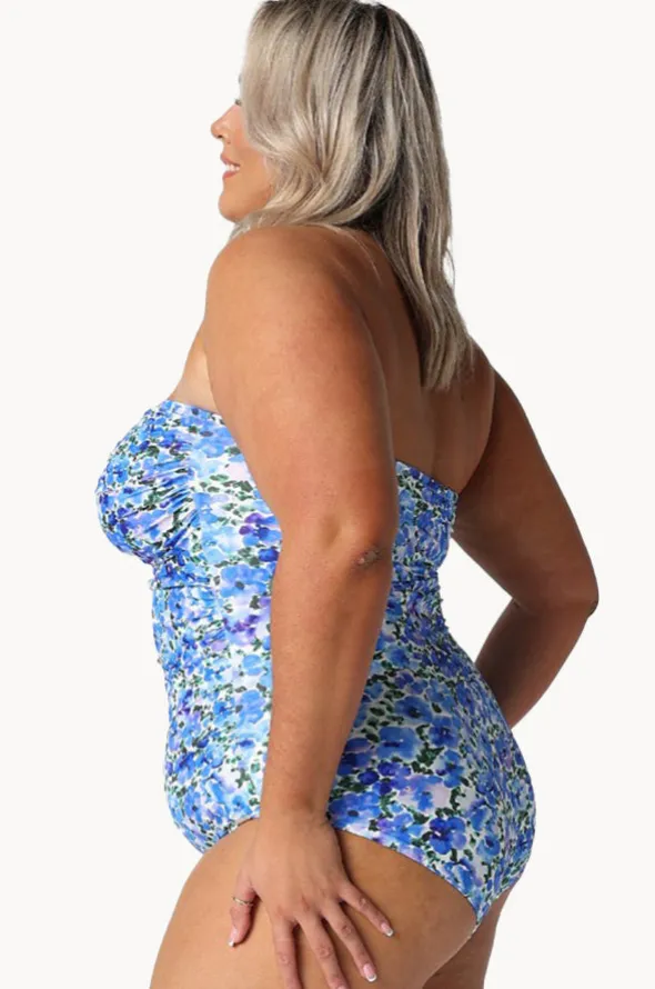 Pansy Twist Front Bandeau One Piece