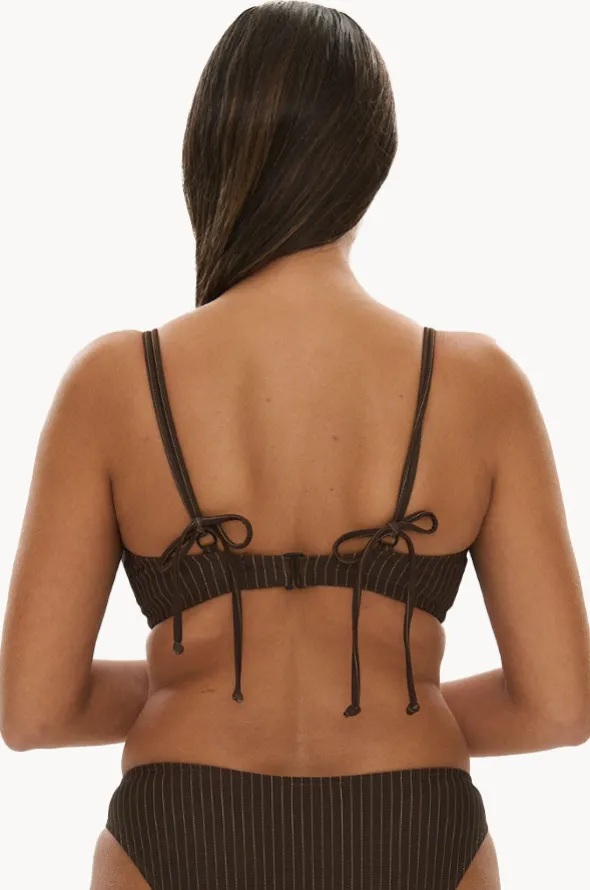 Pinstripe GG/H Cup Underwire Halter