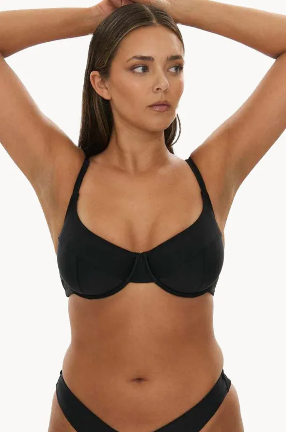 Plain HH/I Cup Balconette Bra