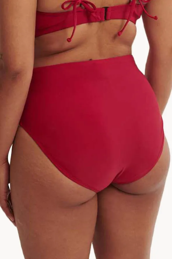 Plain High Waist Full Brief