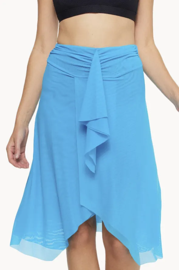 Plain Mesh Frill Skirt