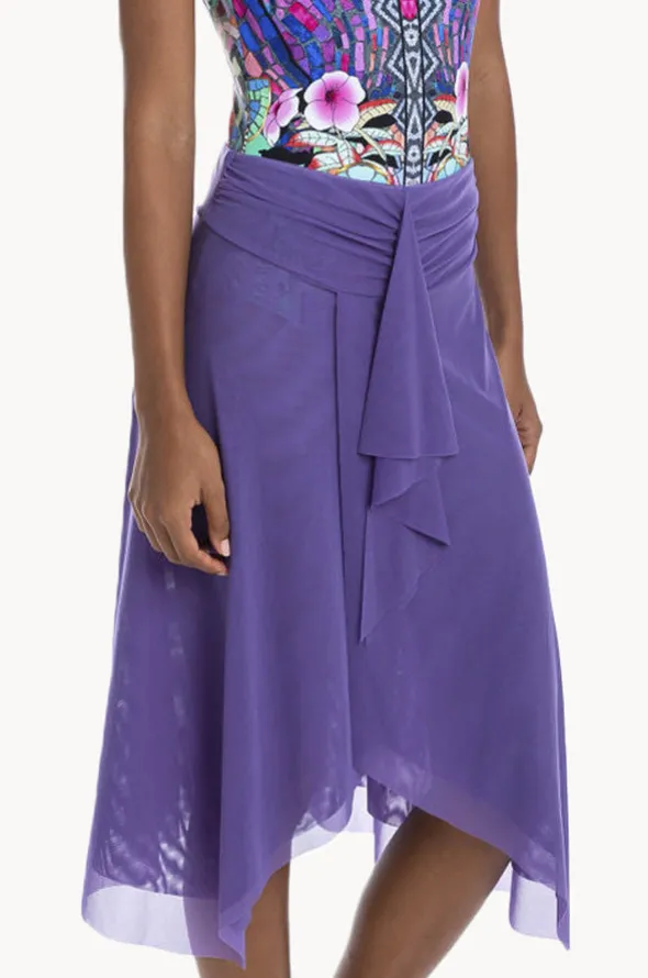 Plain Mesh Frill Skirt