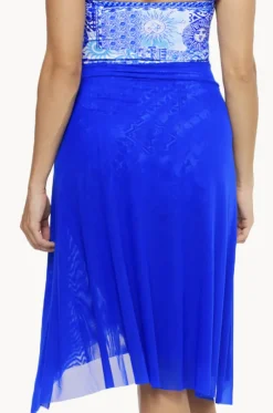 Plain Mesh Frill Skirt