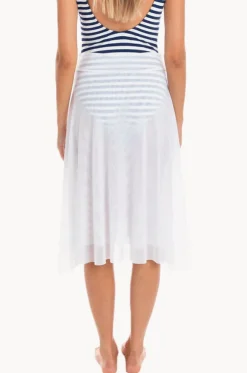 Plain Mesh Frill Skirt