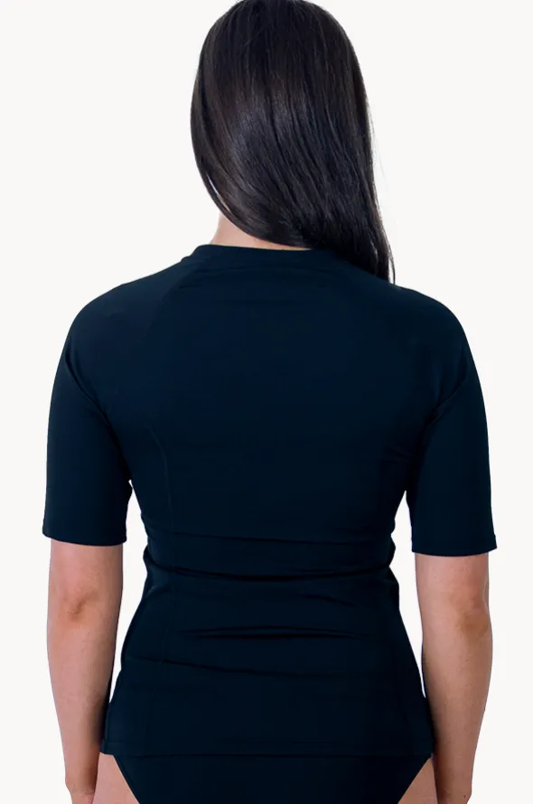 Plain Short Sleeve Suntop