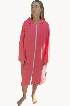 Salty Peach Hooded Towel Robe M/L