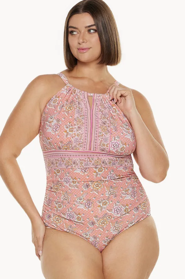 Seychelles Keyhole High Neck One Piece