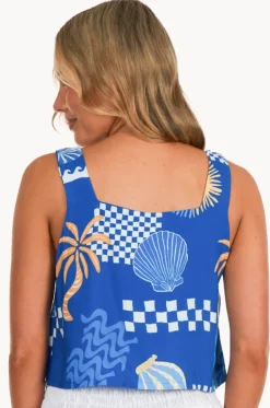Seychelles Marina Crop Top