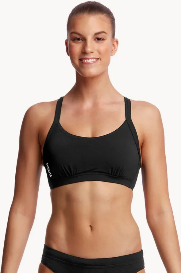 Still Black Hold Steady Crop Top