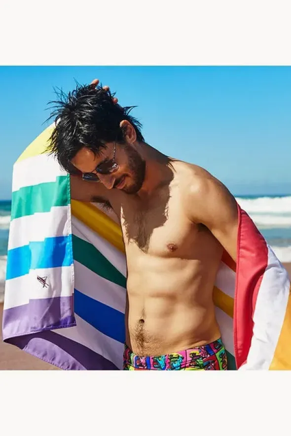 Stripe Summer Microfibre Towel