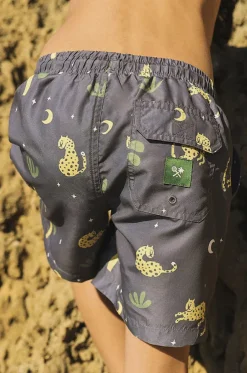 Teen Boys Leopard Nights Eco Short