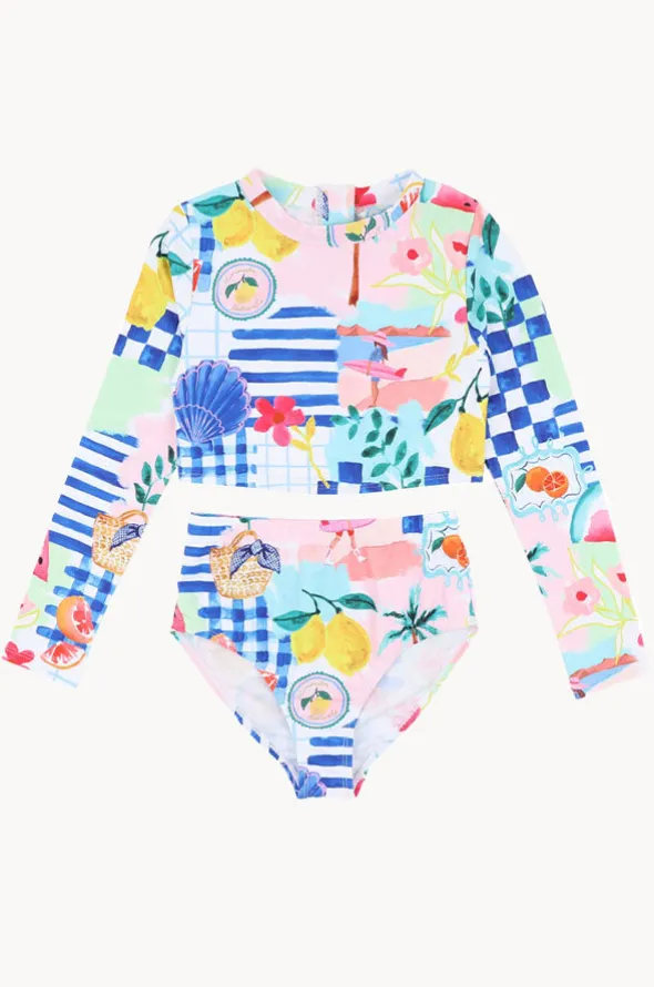 Teen Girls Camille Crop Suntop Set