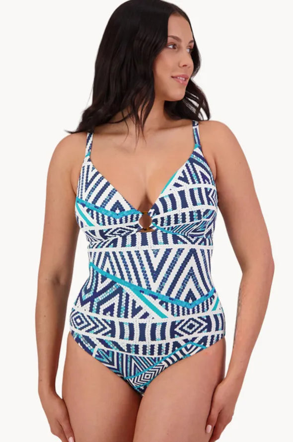 Tribal Geo DD/E Cup Ring Front One Piece
