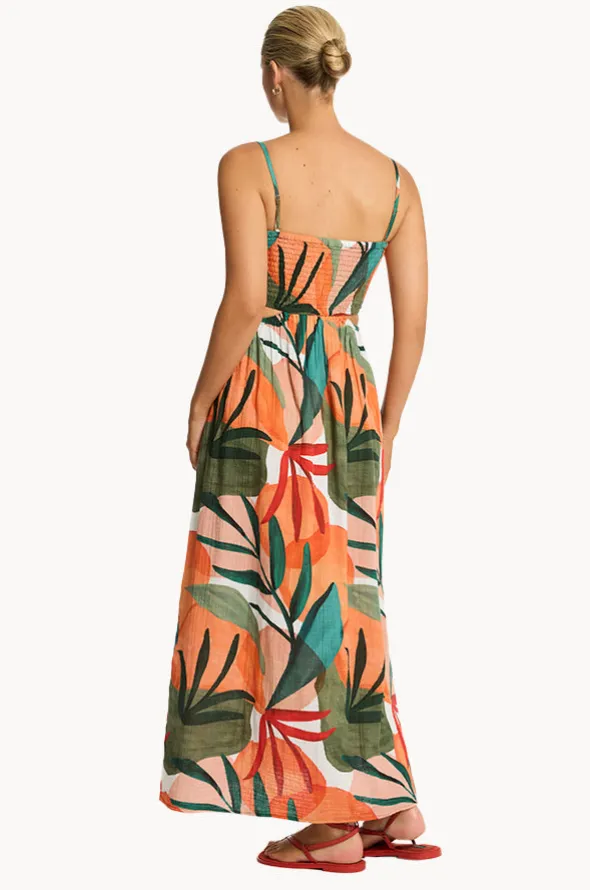 Tropaluxe Cutaway Bandeau Dress