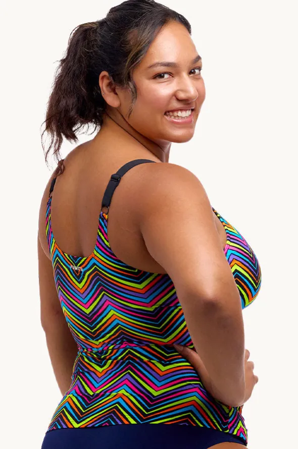 Up Down Scoop Neck Tankini Separate
