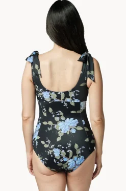 Vintage Romantique Classic Square Neck One Piece