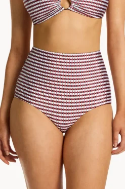 Zarla Geo High Waist Boyleg