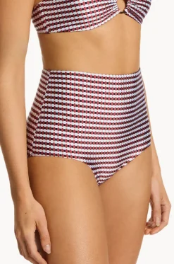 Zarla Geo High Waist Boyleg